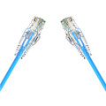 Ultra Slim 28AWG Cat6a UTP Patch Cable 7.5m Component Level Performance with Clear Assembly Boot